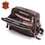 cheap Men&#039;s Bags-Men&#039;s Crossbody Bag Messenger Bag Leather Cowhide Office Daily Holiday Zipper Large Capacity Waterproof Durable Solid Color Brown