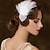 billige Kostumesmykker-Hårnål 1920&#039;er pandebånd Hovedtøj Retro / vintage Brølende 20&#039;ere 1920&#039;erne Fjer Til Den store Gatsby Flapper Girl Cosplay Halloween Karneval Dame Kostume smykker Modesmykker