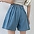 voordelige Shorts voor dames-Dames Korte broek Denim Zijzakken Korte blauw Zomer