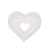 Недорогие Статуи-Набор из 3 креативных минималистичных декоративных украшений в виде белых сердечек - изготовлен из белого МДФ, идеально подходит для украшения домашнего рабочего стола, идеально подходит для декора ко