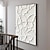 abordables Peintures animaux-Peinture à l'huile faite à la main sur toile, décoration murale, texture moderne abstraite, papillon blanc pour la décoration intérieure, peinture roulée sans cadre, non étirée