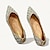 abordables Zapatos de boda-Mujer Zapatos de boda Bailarinas Fiesta Pedrería Perla de Imitación Tacón Plano Dedo Puntiagudo Elegante Moda Cuero microbiano Morado Beige
