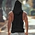 cheap Tank Tops-Men&#039;s Tank Top Vest Top Undershirt Sleeveless Shirt Plain Hooded Outdoor Going out Sleeveless Front Pocket Clothing Apparel Fashion Designer Muscle