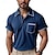 cheap Men&#039;s Button Up Polos-Golden Year x Fox | Sea Wave Waffle Polo Shirt