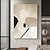 זול ציורים אבסטרקטיים-צבע ביד ציור אבסטרקטי מודרני ניטרלי בשחור לבן על בד אמנות קיר עיצוב סלון (ללא מסגרת)
