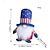 levne Event &amp; Party Supplies-pruhovaná pětihvězdičková dekorace na panenku bez tváře pro americký den nezávislosti: roztomilá panenka trpaslíka na pamětní den/čtvrtého července