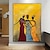 זול ציורי אנשים-3 נשים עומדות ציור אבסטרקטי בעבודת יד אמנות קנבס ציור גדול במיוחד קיר אמנות קנבס גדול גדול במיוחד פירגור ציור קישוט קיר בית