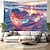 cheap Landscape Tapestry-Crystal Heart Flower Hanging Tapestry Wall Art Large Tapestry Mural Decor Photograph Backdrop Blanket Curtain Home Bedroom Living Room Decoration