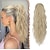 Недорогие Конские хвостики-наращивание конского хвоста, наращивание волос на шнурке, конский хвост, средне-коричневые длинные вьющиеся волнистые волосы, синтетические коричневые шиньоны с конским хвостом для женщин