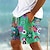 economico Boxer da surf-pantaloncini da surf da uomo stampati a fiori, pantaloncini hawaiani, costume da bagno con coulisse e fodera in rete, elastico in vita, pantaloncini da spiaggia per le vacanze