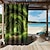 cheap Outdoor Shades-Waterproof Outdoor Curtain Privacy, Outdoor Shades, Sliding Patio Curtain Drapes, Pergola Curtains Grommet Forest For Gazebo, Balcony, Porch, Party