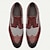 billige Oxfordsko til mænd-mænds kjole sko derby brogue vin rød klassisk houndstooth læder italiensk fuldnarvet okselæder snøre