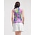 abordables Colección de diseñador-Mujer Camisas de polo Rosa Sin Mangas Camiseta Floral Ropa de golf para damas Ropa Trajes Ropa Ropa