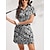 tanie Kolekcja projektanta-Damskie Sukienka do tenisa sukienka golfowa Czarny Krótki rękaw Sukienka Damskie stroje golfowe Odzież Stroje Noś odzież