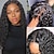 cheap Human Hair Lace Front Wigs-Deep Wave Human Hair Wigs 4x4x1 T-part Lace Closure Wig Deep Curly Human Hair Transparent Lace with Baby Hair Only Middle Part Hairline 130% Density Human Hair Natural 1B Color