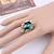 cheap Rings-Women Band Ring Wedding Geometrical Green Rhinestone Alloy Elegant Stylish Luxury 1PC