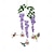 cheap Backyard Birding &amp; Wildlife-Realistic Purple Violet and Wisteria Branch Bird Feeder Perfect for Adding Charm to Your Garden While Providing a Feeding Haven for Birds
