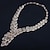 cheap Jewelry Sets-Jewelry Set 4pcs Rhinestone Alloy Rings Earrings Necklace Bracelets Women&#039;s Elegant Vintage Stylish Geometrical Geometric Jewelry Set For Wedding Party Wedding Guest