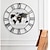 abordables Décorations murales-grande carte du monde horloge murale en métal minimaliste moderne horloge ronde silencieuse sans tic-tac à piles horloges murales pour salon maison cuisine chambre bureau école décor