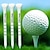 abordables Accesorios y equipos de golf-100 unids/set de tees de golf de madera: tees de primera calidad con marcadores de bolas impresos, soporte para tee y clavos de limitación para mayor comodidad en el golf
