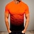 abordables T-shirts décontractés pour hommes-Homme T shirt Tee T-shirt Dégradé Col Ras du Cou Plein Air Vacances Manches courtes Vêtement Tenue Mode Sport basique