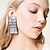 cheap Earrings-Women&#039;s Hoop Earrings Geometrical Precious Statement Rock Imitation Diamond Earrings Jewelry Silver For Wedding Party 1 Pair