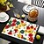 cheap Placemats &amp; Coasters &amp; Trivets-Linens Dining Table Placemats Watercolor Floral Painting Waterproof Oil Proof and Insulated Household Dining Table Mats Heat Resistant Waterproof Oil Proof and Insulated Household Dining Table Mats for Kitchen Coffee Center Table Side Party 1PC