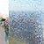 voordelige Muurstickers-3D-kleefvrije statische privacyglasfolie decoratieve glasmozaïekfolie raster privacyglasfolie 45 * 100 cm