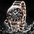 baratos Relógios Quartz-Olevs 7004 relógios masculinos banda cerâmica cronógrafo data luminosa à prova dwaterproof água luxo relógio de quartzo homem marca superior relógio de pulso