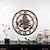 baratos Decoração de Parede-Relógio de parede retro europeu de madeira ouro romano engrenagem relógio decorativo luxo clássico relógio de quartzo design moderno para decoração de casa relógios de parede 58 cm