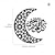preiswerte Event &amp; Party Supplies-Ramadan Eid Schwarz kreative geschnitzte Mondform-Schild-Dekoration: Ideal für muslimische Heimpartys und Festivals, verleiht Ihrer Wanddekoration einen Hauch von künstlerischem Charme