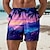 cheap Men&#039;s Board Shorts-Men&#039;s Board Shorts Hawaiian Shorts Swim Trunks Drawstring with Mesh lining Elastic Waist Holiday Beach Short