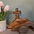 Χαμηλού Κόστους Party Supplies-ο άδειος τάφος πασχαλινή σκηνή και διακοσμητικός σταυρός τάφος Ιησούς πασχαλινός δίσκος κιτ δέσμη ξύλινο πασχαλινό σημάδι Ιησούς διακοσμήσεις δίσκου σε επίπεδα