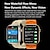 baratos Smartwatch-HK9 mini Relógio inteligente 1.75 polegada Relógio inteligente Bluetooth ECG + PPG Podômetro Aviso de Chamada Compatível com Android iOS Crianças Feminino Suspensão Longa Chamadas com Mão Livre