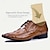 tanie Oksfordki męskie-Męskie buty wyjściowe w kolorze brązowym, czarnym, z tłoczonej skóry, sznurowane, zapinane na sznurówki, oxford
