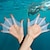 abordables Camping et randonnée-2 pièces hommes femmes enfant silicone piscine sport formation professionnelle natation demi doigt main palmes gants palmés pagaies équipement