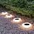 tanie Lampy Ścienne Zwenętrzne-4 szt. Słoneczne zewnętrzne oświetlenie dziedzińca ip65 wodoodporne oświetlenie wkopane do willi ogrodowej przydomowa ścieżka schody dekoracja krajobrazowa oświetlenie trawnika