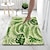 billige Måtter og tæpper-nordic green leaf badeværelsesbademåtte skridsikker kreativt absorberende badeværelsestæppe diatoméjord skridsikkert