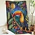 cheap Blankets &amp; Throws-Toucan Patchwork Mexican Style Pattern Throws Blanket Flannel Throw Blankets Warm All Seasons Gifts Big Blanket