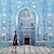baratos papel de parede arquitetura e cidade-Papéis de parede legais papel de parede islâmico mural de parede mesquita azul 3d papel de parede rolo adesivo removível pvc / material de vinil autoadesivo / adesivo decoração de parede necessária