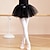 ieftine Ținute Dans Copii-Ținute de Dans Copii Balet Fuste Funde Culoare Pură Despicare Fete Performanță Antrenament Înalt Tulle