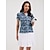 cheap Designer Collection-Women&#039;s Golf Polo Shirt Navy Short Sleeve Sun Protection Lightweight Top Floral Leaf Ladies Golf Attire Clothes Outfits Wear Apparel