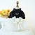 cheap Dresses-Dog Cat Wedding Dress Cute Party Winter Breathable Soft Washable Comfortable Outdoor Wedding Party Casual Daily Dog Clothing for Bichon Frise Pomeranian Baby Pet Papillon Small