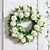 billige Kunstige blomster og vaser-blomsterkrans realistisk krysantemum, blommeblomst, kunstige plastikblomster i skovstil: vægophæng til hjemmet, stor blomsterkrans