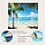 cheap Landscape Tapestry-Large Wall Tapestry Art Deco Blanket Curtain Picnic Table Cloth Hanging Home Bedroom Living Room Dormitory Decoration Polyester Fiber Beach Series Coconut Tree Blue Sea White Cloud Blue Sky