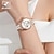 abordables Relojes mecánicos-Mujer Relojes Mecánico Lujo Moda Diamantes Sintéticos Negocios Calavera IMPERMEABLE Aleación Reloj