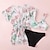 voordelige Zwemkleding-Driedelig kinderzwempak met splitbody, nieuwe meisjesprint, fruitluipaardprint, zwempak