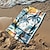economico set di asciugamani da spiaggia-telo mare palma tramonto grande stampa 3d asciugamano modello telo da bagno telo da spiaggia coperta classica 100% microfibra comode coperte