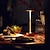 baratos Candeeiros de Mesa-Candeeiro de mesa sem fio de alumínio, lâmpada de cabeceira recarregável tipo c com 3 níveis de escurecimento, quarto, sala de estar, restaurante