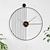 Недорогие Декор для стен-настенные часы современный индивидуальный креативный дизайн минималистский черные металлические настенные часы настенные часы часы для гостиной настенный декор часы декор 50 60 см